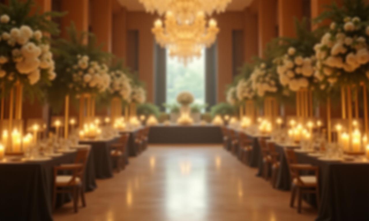 Luxury event floral installation
