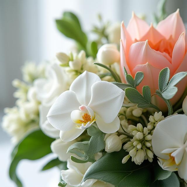 Detailed floral centerpiece design